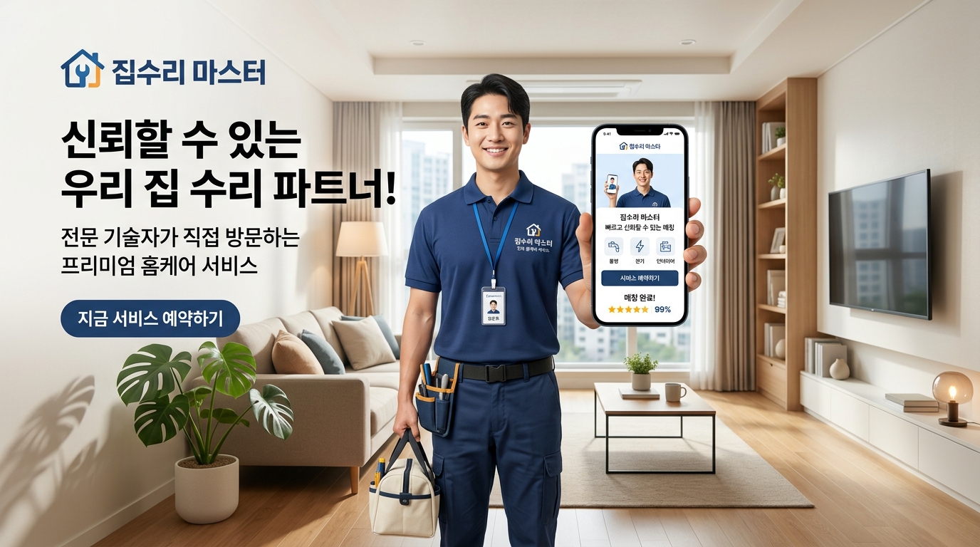 전문 집수리 마스터와 함께하는 헬프미유 서비스
